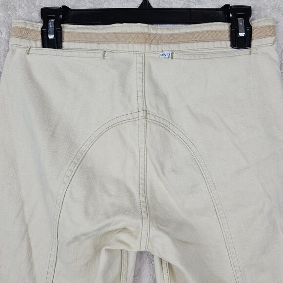 Levis Pants Mens 31x30 Beige Vintage 70s Flare Leg Bell Bottom Retro 20625-6624 - Picture 9 of 9